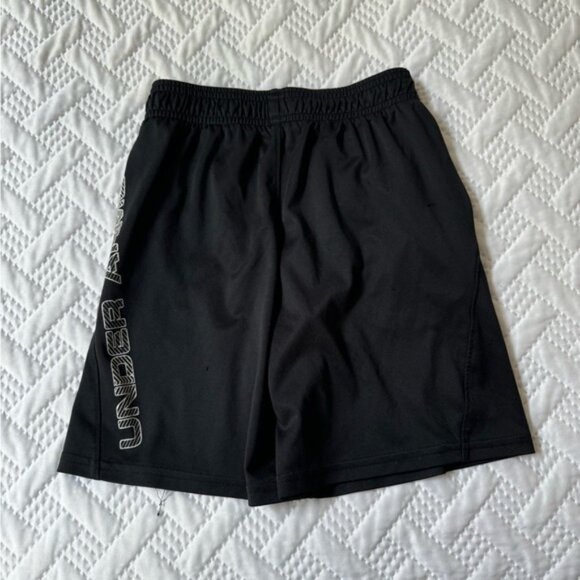 Under Armour Youth Boy XS Black White Activewear Athletic Drifit Shorts - Picture 5 of 8